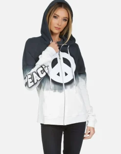 Lauren Moshi Koa Airbrush Peace*Women Hoodies