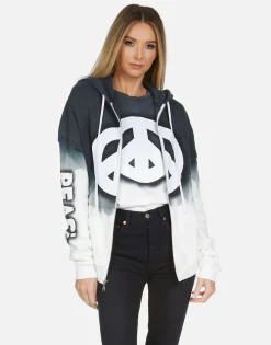 Lauren Moshi Koa Airbrush Peace*Women Hoodies
