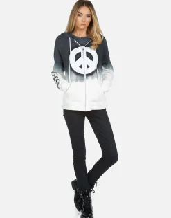 Lauren Moshi Koa Airbrush Peace*Women Hoodies