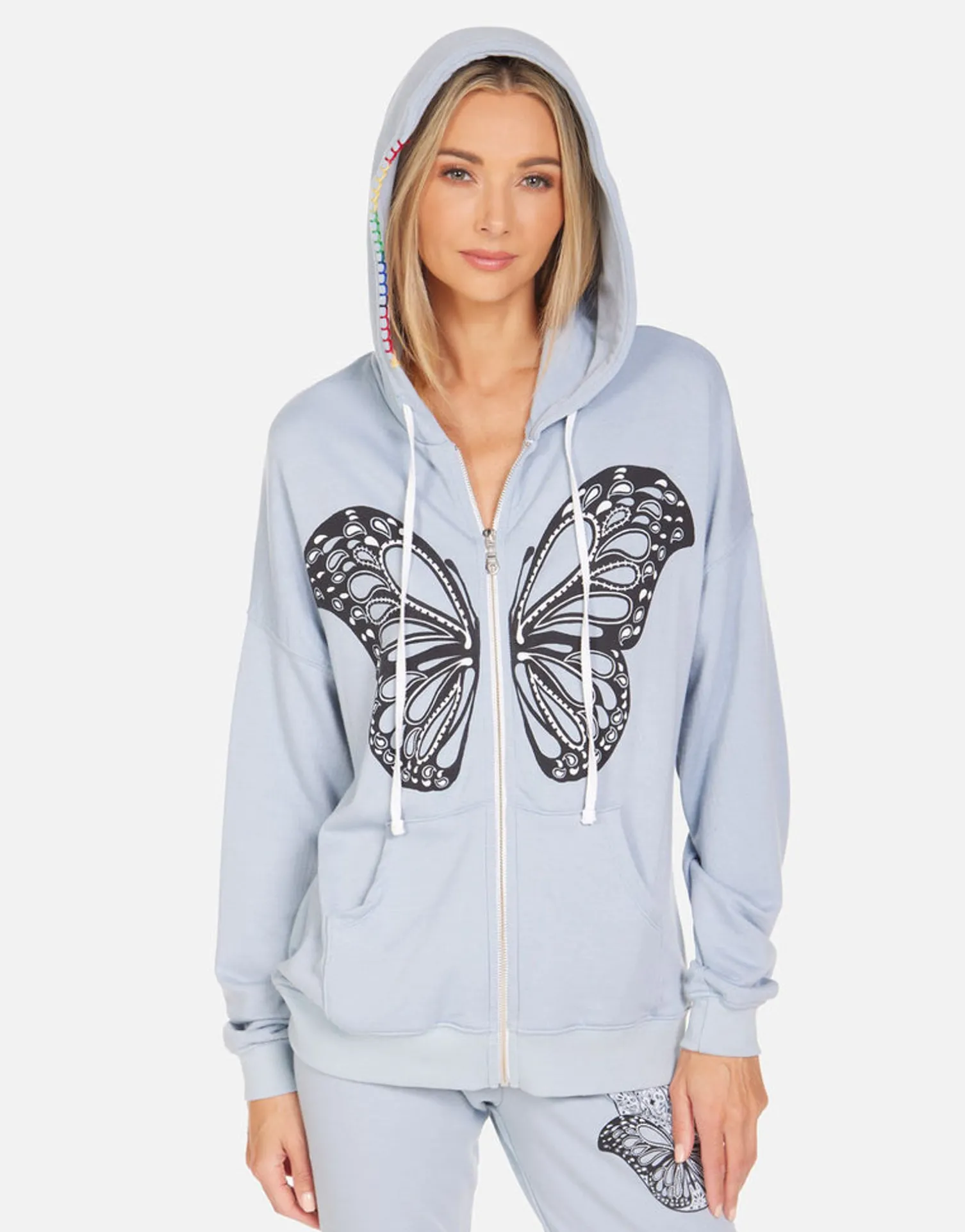 Lauren Moshi Koa Butterfly Hamsa*Women Hoodies