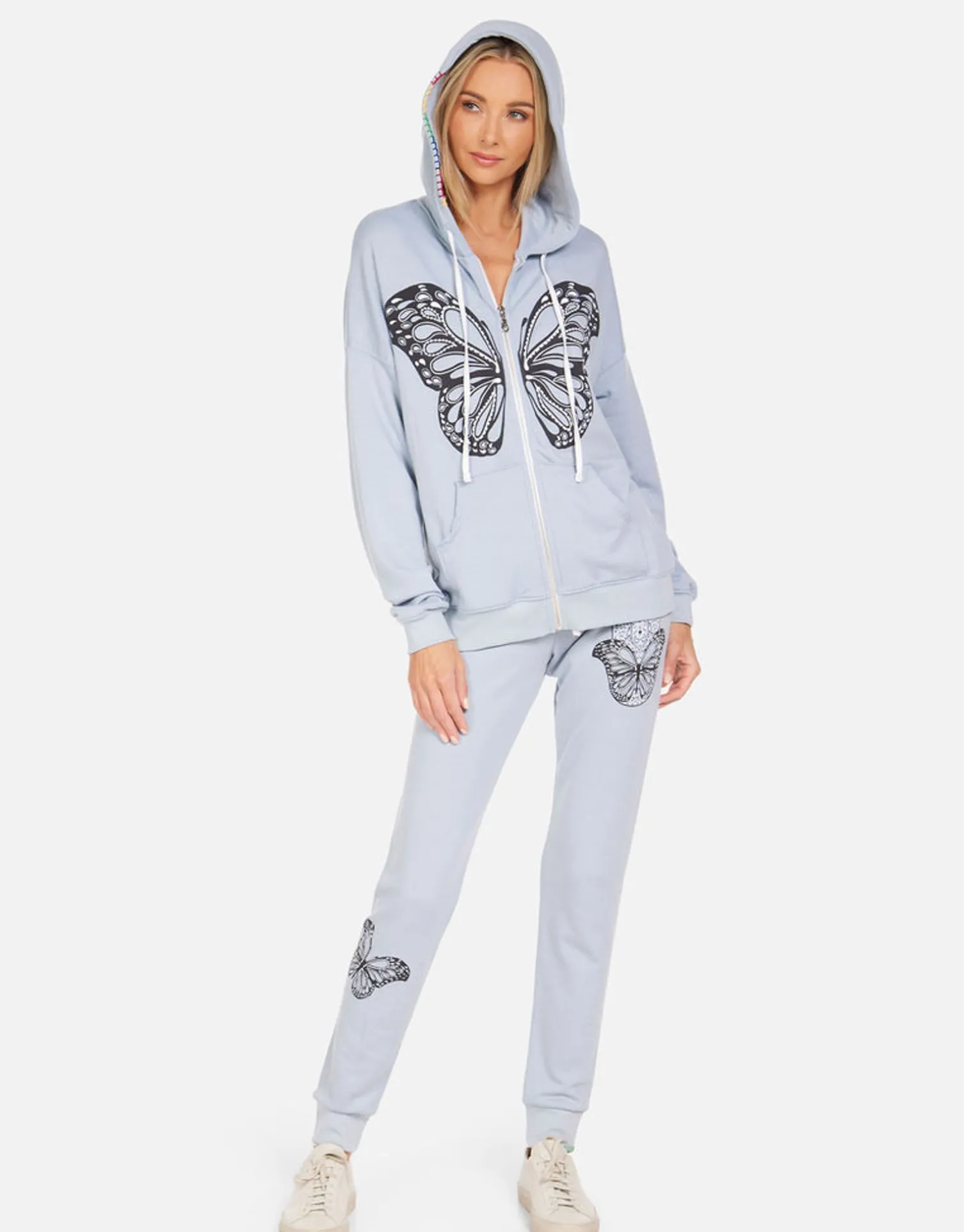 Lauren Moshi Koa Butterfly Hamsa*Women Hoodies