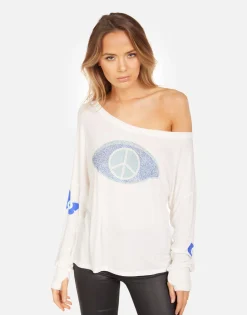 Lauren Moshi Krista Peace Evil Eye*Women Long Sleeve