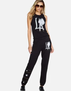 Lauren Moshi La Peace Finger Long Sweatpant | Brynn By *Women Long Sweatpants