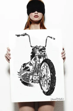 Lauren Moshi Canvas Chopper Art Print On* Decor