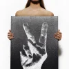 Lauren Moshi Canvas Peace Sign Art On* Decor