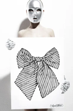 Lauren Moshi Canvas Ribbon Art On* Decor