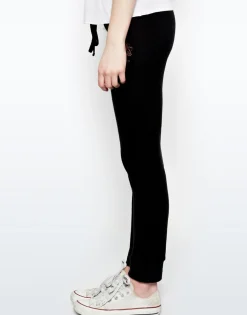 Lauren Moshi Kizzy Rose Gold Foil Lip Classic Sweatpant W/ Cuff*Women Long Sweatpants