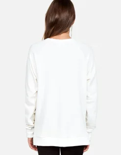 Lauren Moshi Les Fashion Robot L/S Pullover W/ Side Zippers*Women Long Sleeve