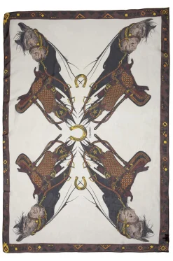 Lauren Moshi Victoria Horse Silk Chiffon Scarf For Women* Lifestyle