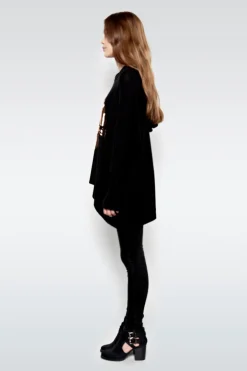 Lauren Moshi Wilma Rose Gold Foil Lip Oversized Pullover W/ Hood*Women Hoodies