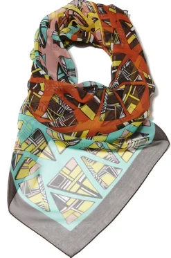 Lauren Moshi Women'S Victoria Tribal Silk Chiffon Scarfulti* Lifestyle