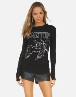 Lauren Moshi Led Zeppelin Outline Thermal Tee | Mckinley X By *Women Long Sleeve