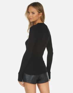 Lauren Moshi Led Zeppelin Outline Thermal Tee | Mckinley X By *Women Long Sleeve