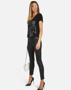 Lauren Moshi Led Zeppelin Outline Vintage Concert Tee | Myra By *Women Short Sleeve