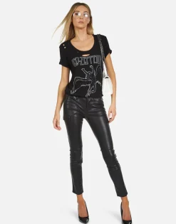 Lauren Moshi Led Zeppelin Outline Vintage Concert Tee | Myra By *Women Short Sleeve