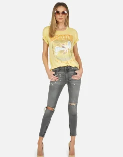 Lauren Moshi Led Zeppelin Tour 1975 Vintage Tee | Wolf By *Women Short Sleeve