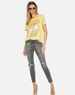 Lauren Moshi Led Zeppelin Tour 1975 Vintage Tee | Wolf By *Women Short Sleeve