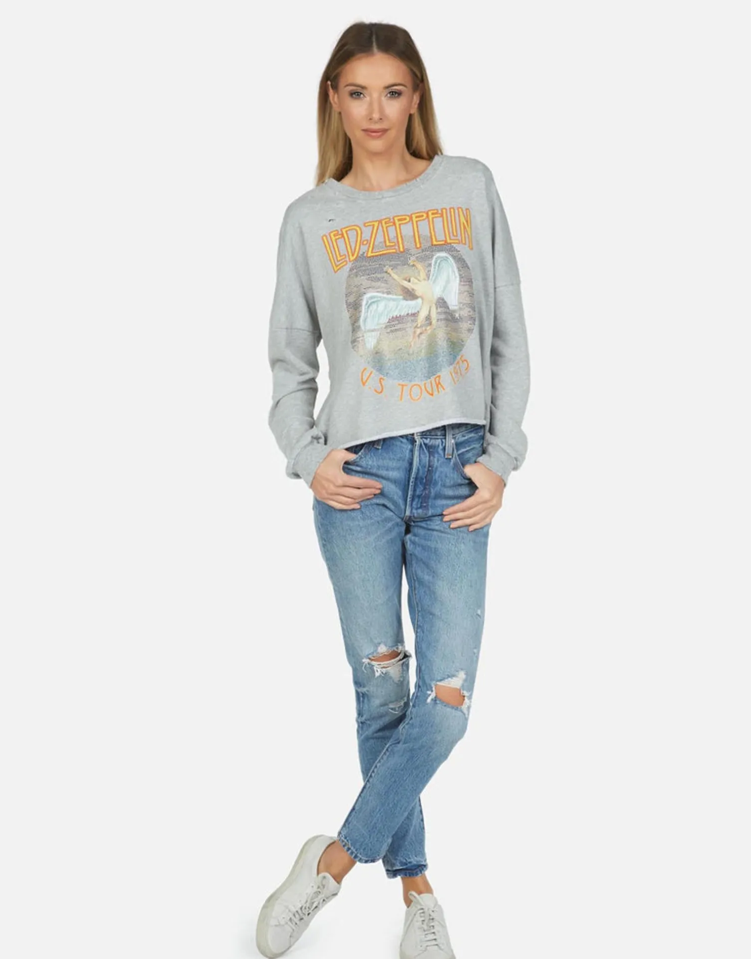 Lauren Moshi Led Zeppelin Vintage 1975 Tour Sweatshirt | Lee By *Women Long Sleeve