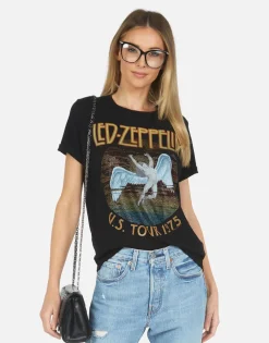 Lauren Moshi Led Zeppelin Vintage 1975 Tour Tee | Edda By *Women Short Sleeve