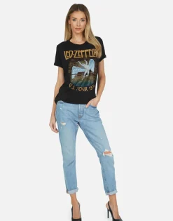Lauren Moshi Led Zeppelin Vintage 1975 Tour Tee | Edda By *Women Short Sleeve