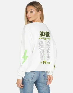 Lauren Moshi Lee Ac/Dc Neon Stud*Women Long Sleeve