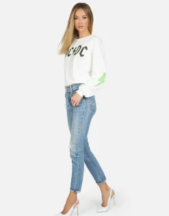 Lauren Moshi Lee Ac/Dc Neon Stud*Women Long Sleeve