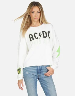 Lauren Moshi Lee Ac/Dc Neon Stud*Women Long Sleeve