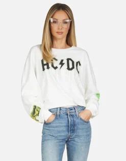 Lauren Moshi Lee Ac/Dc Neon Stud*Women Long Sleeve