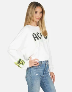 Lauren Moshi Lee Ac/Dc Neon Stud*Women Long Sleeve