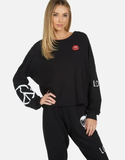 Lauren Moshi Lee Bling Heart*Women Long Sleeve