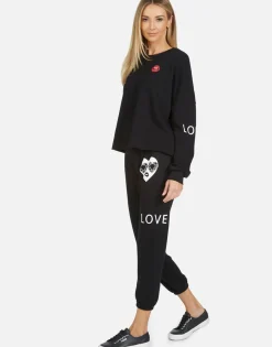 Lauren Moshi Lee Bling Heart*Women Long Sleeve
