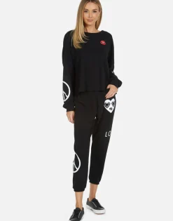 Lauren Moshi Lee Bling Heart*Women Long Sleeve
