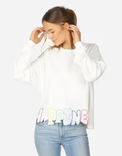 Lauren Moshi Lee Happiness Embroidery*Women Long Sleeve
