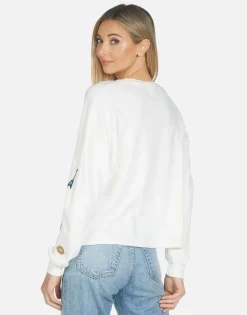 Lauren Moshi Lee Leopard Lip*Women Long Sleeve