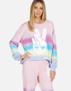 Lauren Moshi Lee Skull Peace Hand*Women Long Sleeve