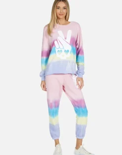 Lauren Moshi Lee Skull Peace Hand*Women Long Sleeve