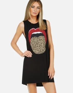 Lauren Moshi Leopard Tongue Sleeveless Dress | Deanna By *Women Dresses