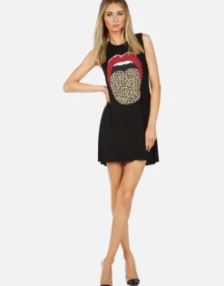 Lauren Moshi Leopard Tongue Sleeveless Dress | Deanna By *Women Dresses