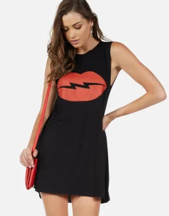Lauren Moshi Lightning Lip Sleeveless Dress | Deanna By *Women Dresses