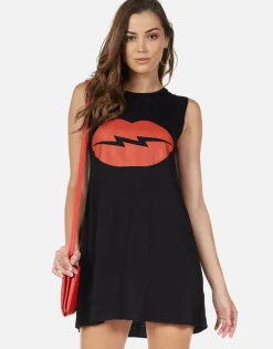 Lauren Moshi Lightning Lip Sleeveless Dress | Deanna By *Women Dresses