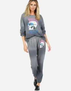 Lauren Moshi Lightning Skull Sweatpant | Brynn By *Women Long Sweatpants