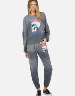 Lauren Moshi Lightning Skull Sweatpant | Brynn By *Women Long Sweatpants