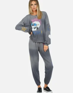 Lauren Moshi Lightning Skull Sweatpant | Brynn By *Women Long Sweatpants