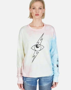 Lauren Moshi Lightning Star Eye L/S Drop Shoulder Tee | Luella By *Women Long Sleeve