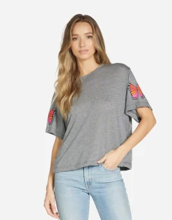 Lauren Moshi Linnea Butterfly Wings*Women Short Sleeve