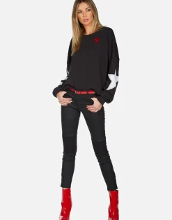 Lauren Moshi Love Boxing Drop Shoulder Pullover | Lee By *Women Long Sleeve