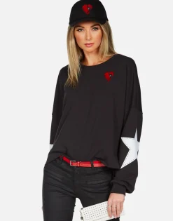 Lauren Moshi Love Boxing Drop Shoulder Pullover | Lee By *Women Long Sleeve