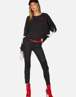 Lauren Moshi Love Boxing Drop Shoulder Pullover | Lee By *Women Long Sleeve