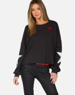 Lauren Moshi Love Boxing Drop Shoulder Pullover | Lee By *Women Long Sleeve