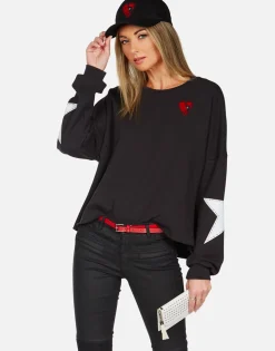 Lauren Moshi Love Boxing Drop Shoulder Pullover | Lee By *Women Long Sleeve
